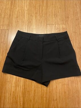 All Saints Black High-Waist Tailored Women's Shorts